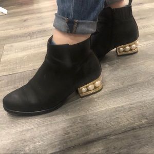 Jeffrey Campbell Metcalf Embellished Ankle Bootie